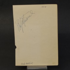 Foto, ritaglio giornale e autografi di Virna Lisi e Mattioli 1958. Buono 2