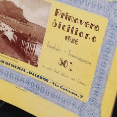 Opuscolo promozionale primavera siciliana 1926 in tedesco. Buono 2