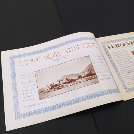 Opuscolo promozionale primavera siciliana 1926 in tedesco. Buono