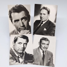 Lotto di 17 cartoline fotografiche di attori e attrici vari 10x15 cm. Buono 2