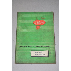 WELGER BETRIEBSANLEITUNG AP 50 AP 50 D CATALOGO PARTI RICAMBIO ITALIANO