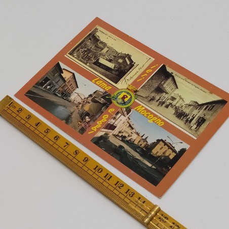 Cartolina con autografi dei giocatori del Bologna calcio anni '80. Buono