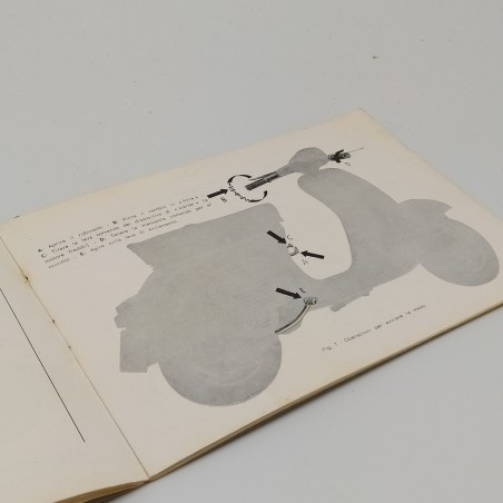 Libretto d'uso manutenzione della Vespa 125 Primavera. Ingrigito