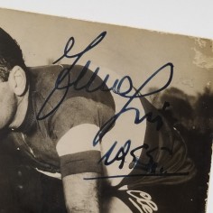 Cartolina con autografo del ciclista Fiorenzo Magni 1955. Segni del tempo 2