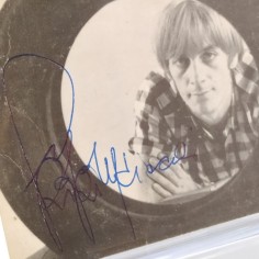 Cartolina con autografo del cantante Riki Maiocchi anni '60. Buono 2