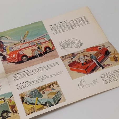 -Brochure DKW 3-6 Commercial, vari modelli in inglese. Aloni
