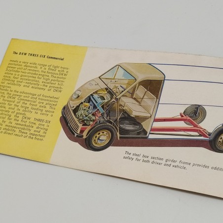 -Brochure DKW 3-6 Commercial, vari modelli in inglese. Aloni