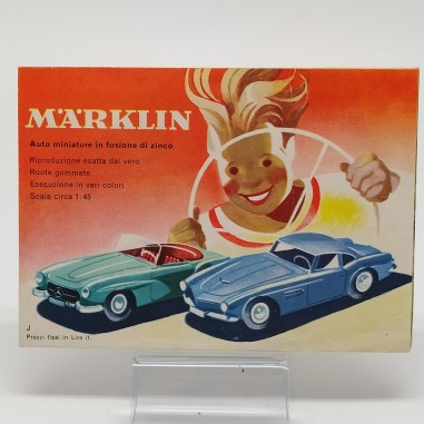 Catalogo delle automobili giocattolo in zinco marca Marklin 1958. Buono