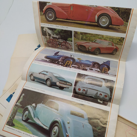 Lettera Automobile Quarterly con opuscolo Mustang di Bertone 1966. Buono