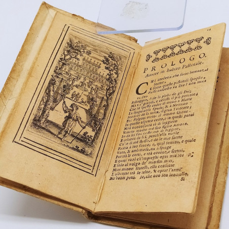 Volume tascabile Aminta Favola Bolchereccia, Torquato Tasso 1662. Buono