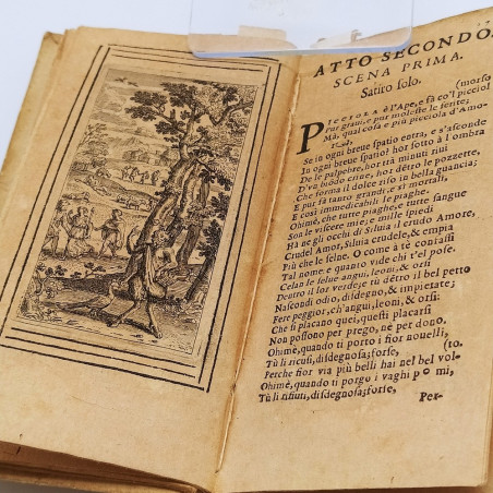 Volume tascabile Aminta Favola Bolchereccia, Torquato Tasso 1662. Buono