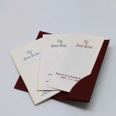 Libretti orologio Lucien Rochat in cartellina bordeaux. Ottimo 2