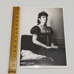 Cartolina fotografica di Maria Callas in Tosca. Piccola macchiolina 2
