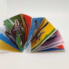 Opuscolo per i 50 anni di Fiat nell'aviazione 12x7 cm multilingue. Ottimo 2