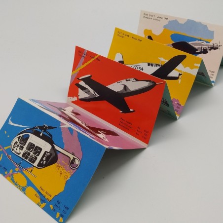 Opuscolo per i 50 anni di Fiat nell'aviazione 12x7 cm multilingue. Ottimo