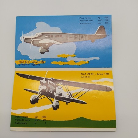 Opuscolo per i 50 anni di Fiat nell'aviazione 12x7 cm multilingue. Ottimo