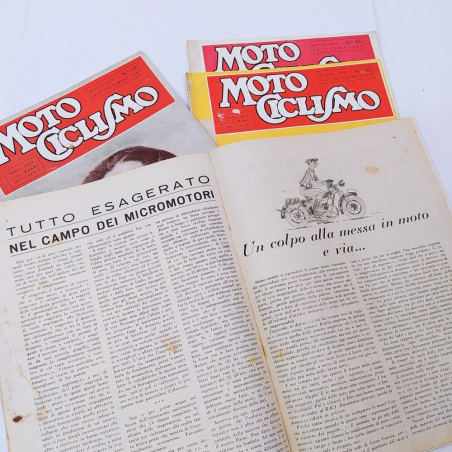 Lotto di 85 numeri vari rivista Moto Ciclismo anni dal '37 al '51. Buono