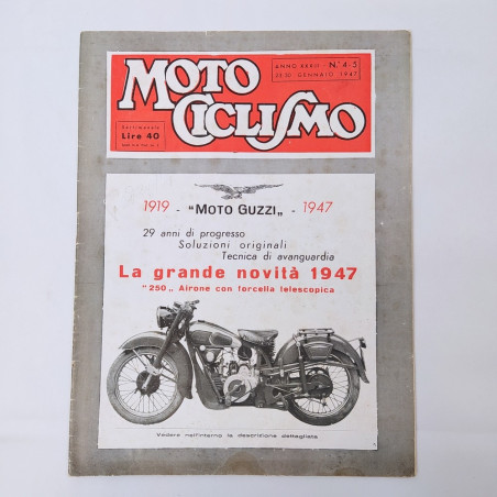 Lotto di 85 numeri vari rivista Moto Ciclismo anni dal '37 al '51. Buono