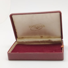 Scatola Longines bordeaux 14x9 cm usurato sul fondo 2