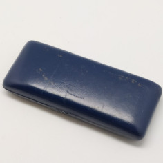 Cofanetto per orologi Eberhard blu 15x6x2,5 cm. Sbucciature 2