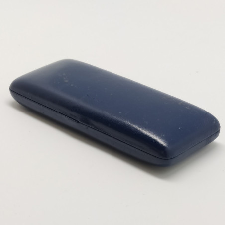 Cofanetto per orologi Eberhard blu 15x6x2,5 cm. Sbucciature