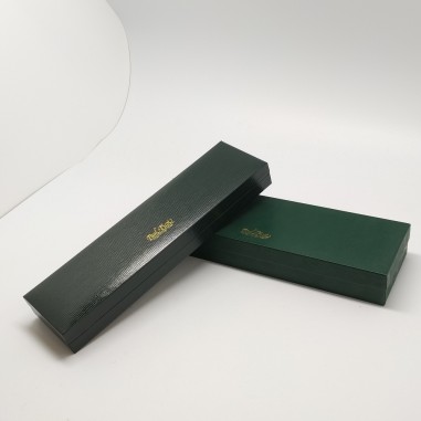 Cofanetto e scatola orologio Paul Picot verde 26x7x3 cm. Buono