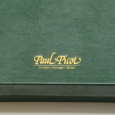 Cofanetto e scatola orologio Paul Picot verde 26x7x3 cm. Buono
