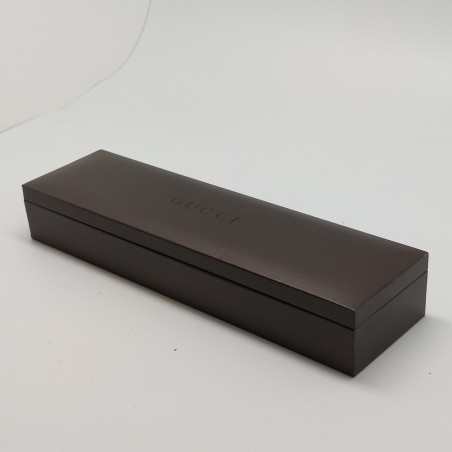 Cofanetto marrone per orologio Gucci 26x7x4 cm. Ottimo