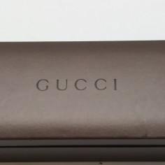 Cofanetto marrone per orologio Gucci 26x7x4 cm. Ottimo 2