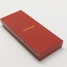Portasigari Dupont in pelle con effige 16x5,5 cm in cofanetto. Ottimo 2