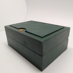 Cofanetto per orologio Rolex 18x13x8 cm con documenti. Macchie 2