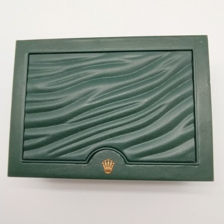 Cofanetto per orologio Rolex 18x13x8 cm con documenti. Macchie