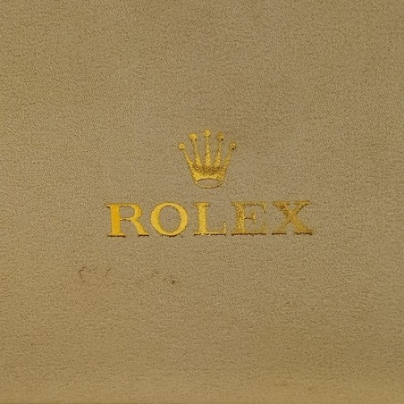 Cofanetto per orologio Rolex 18x13x8 cm con documenti. Macchie