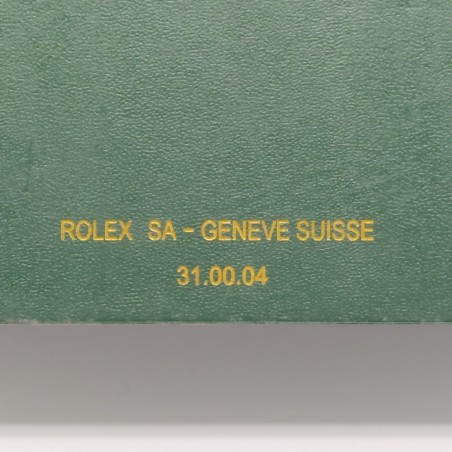 Cofanetto per orologio Rolex 18x13x8 cm con documenti. Macchie