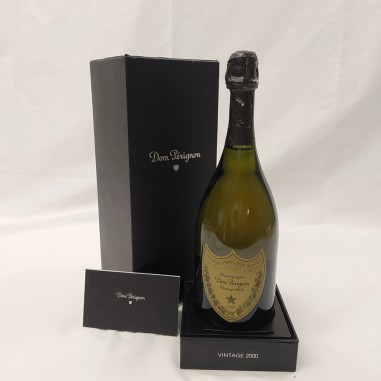 Bottiglia Champagne Dom Perignon Vintage 2000 in cofanetto con documento. Buono