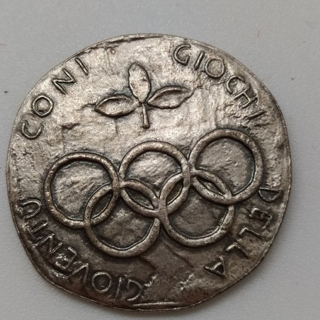 Lotto di 21 medaglie e spillini olimpici e Giochi della gioventù. Ossidazioni