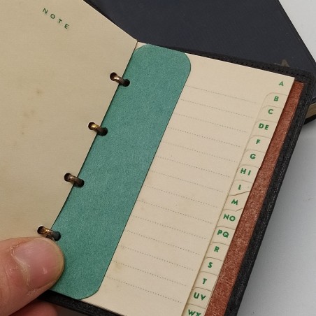 Lotto di 2 agendine olio Fiat e Fiamm 1957 con annotazioni a penna. Buono