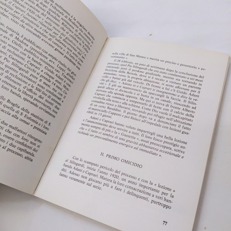 Libro Adani Caprari Biscia e C., briganti modenesi, dedica Morselli 1977. Buono