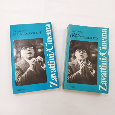 2 libri della serie Zavattini Cinema, Soggetti e Diario 1979 con dedica. Aloni