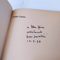 2 libri della serie Zavattini Cinema, Soggetti e Diario 1979 con dedica. Aloni 2