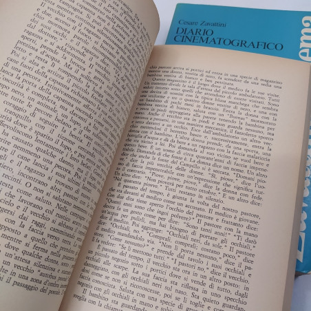 2 libri della serie Zavattini Cinema, Soggetti e Diario 1979 con dedica. Aloni