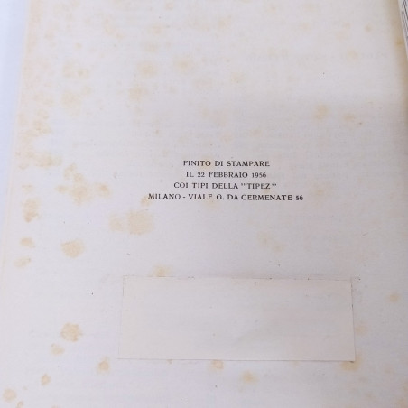Libro Enciclopedia del ciclismo e motociclismo 1956, supp. Occhio. Ingiallimenti