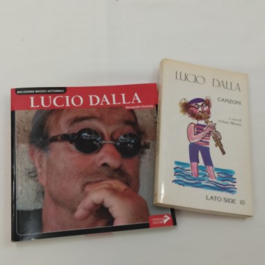 2 libri: "Discografia illustrata Lucio Dalla", "Canzoni" di Lucio Dalla. Buono