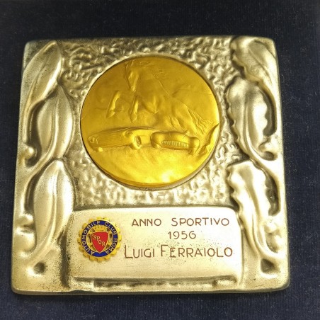 Trofeo Automobilistico Ferraiolo 1956. Ossidazioni, sbucciature