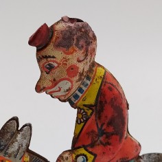 Giocattolo Fortunello a cavallo Marchesini anni '30. Riparato, punti di ruggine 2