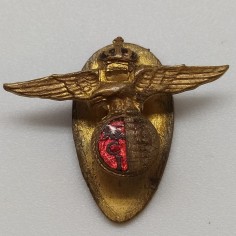 Pin Aereo Club Italia smaltato con fascio littorio 2,5x1,5 cm. Segni del tempo
