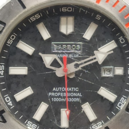 Orologio automatico Barbos subacqueo 1000 mt datario. Graffi