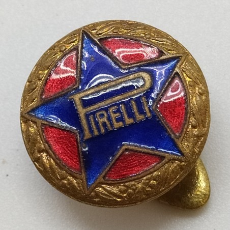 Pin da giacca distintivo Pirelli smaltato diametro 1,5 cm. Buono