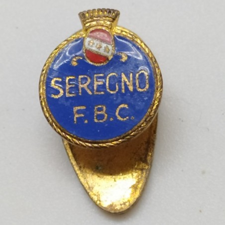 Pin da giacca distintivo Seregno calcio smaltato, diam 1 cm. Buono