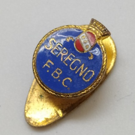 Pin da giacca distintivo Seregno calcio smaltato, diam 1 cm. Buono
